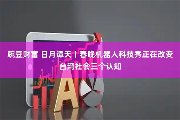 豌豆财富 日月谭天丨春晚机器人科技秀正在改变台湾社会三个认知